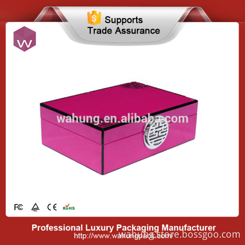 antique wooden red box for jewelry
